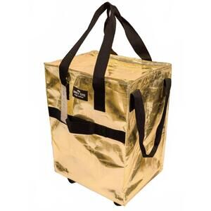 NEW SIMPLY SOUTHERN women's rolling tote bag in gold